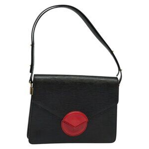 Authentic LOUIS VUITTON Epi Osh Shoulder Bag Black Red M52444 LV